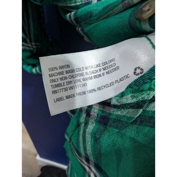 5/25 Merona Plaid Button Down Tartan - Picture 4 of 6